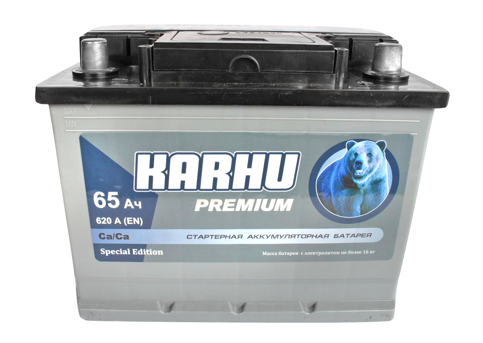 Аккумуляторная батарея KARHU Premium 6СТ65 обратная фотография №1