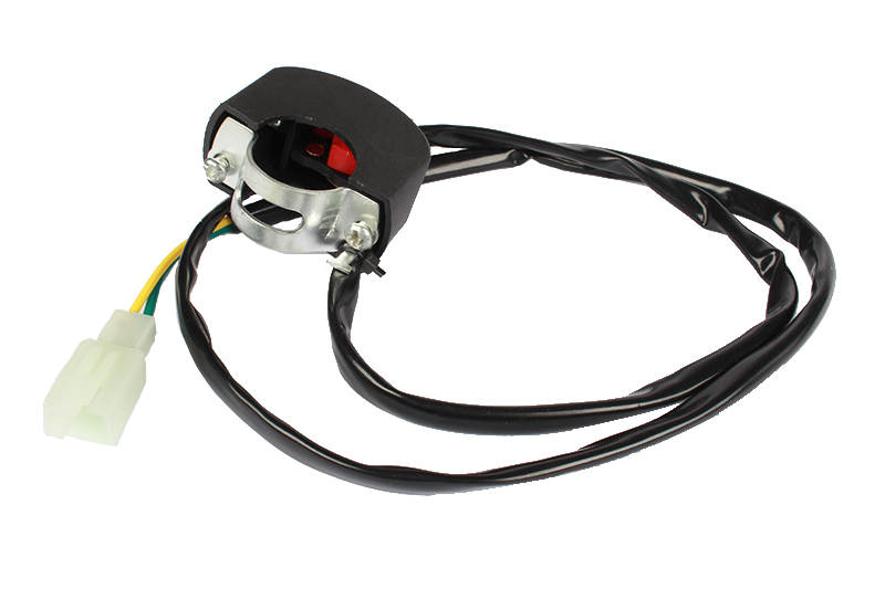 Переключатель руля Питбайк с кнопками стоп двигателя и стартера (правый) фотография №3