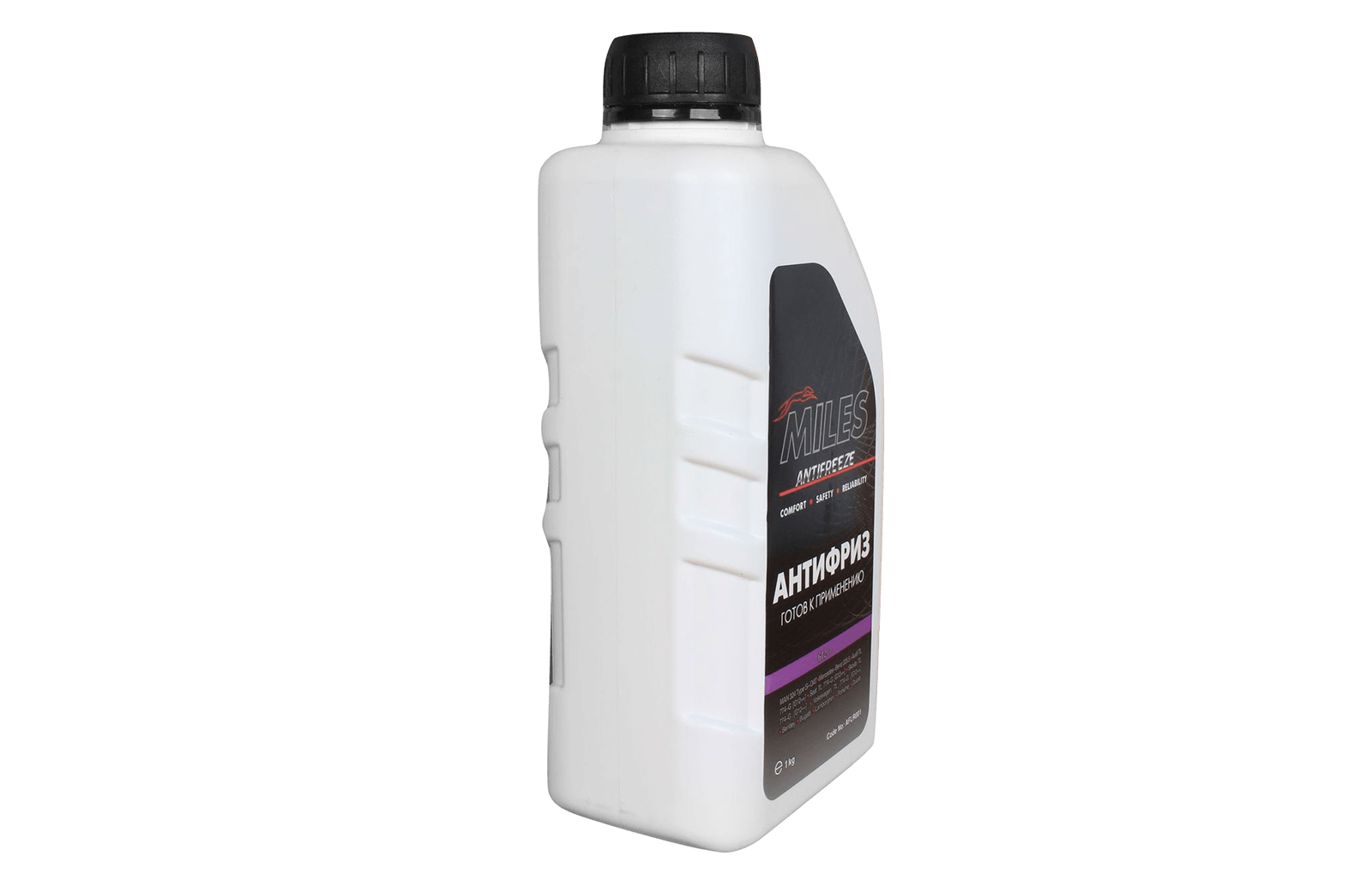 Антифриз MILES AFLR001 G12++ фиолетовый готовый 1кг фотография №2