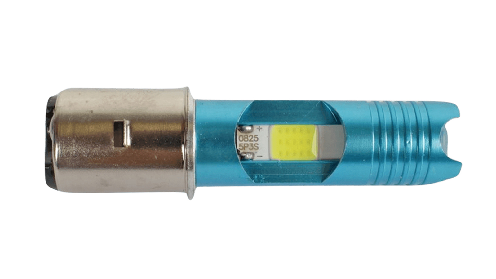 Лампа светодиодный BA20D 2LED металлик под линзу фотография №1