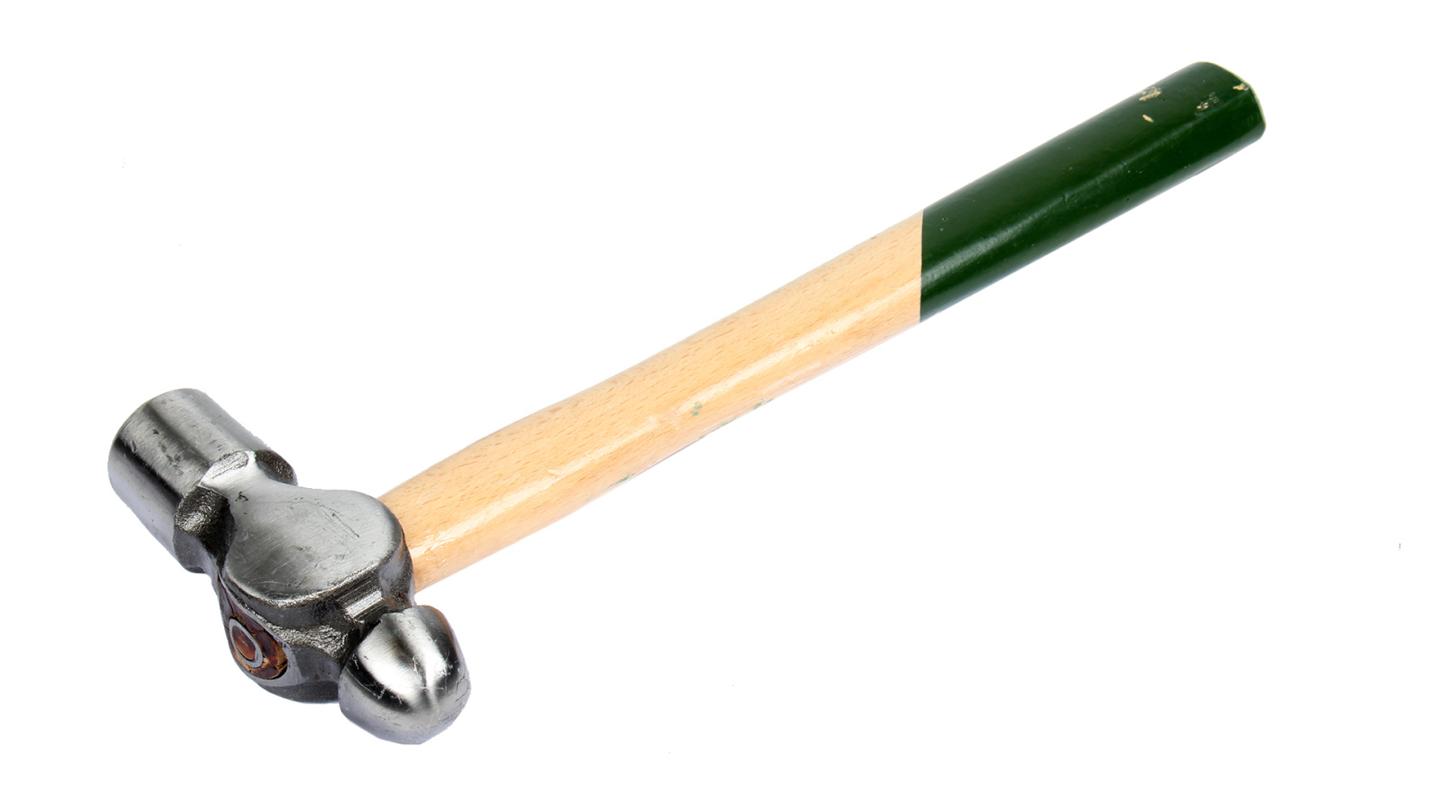 Молоток рихтовочный с круглым бойком 950г деревянная ручка фотография №3