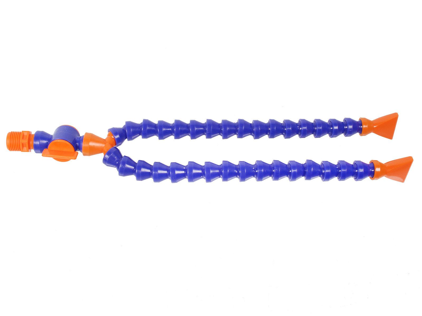 Трубка для подачи СОЖ 1/2 400мм двойной плоский наконечник с краном ANROKEY фотография №1