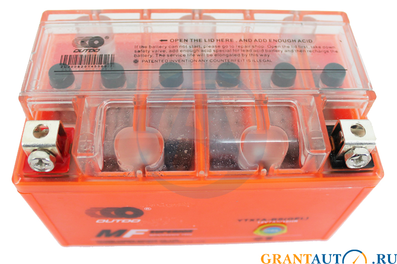 Мотоаккумулятор Outdo YTX7A-BS GEL 7Ач.150х86х94мм фотография №2
