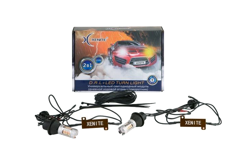Дневные ходовые огни XENITE W21W (w3*16d) 12-24V 2 шт. к-т фотография №1