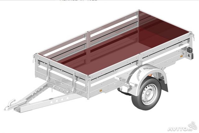 Прицеп легковой AC23AB R13 кузов,мм 2278x1147x284 г/п 497 кг тент 1200 мм фотография №2