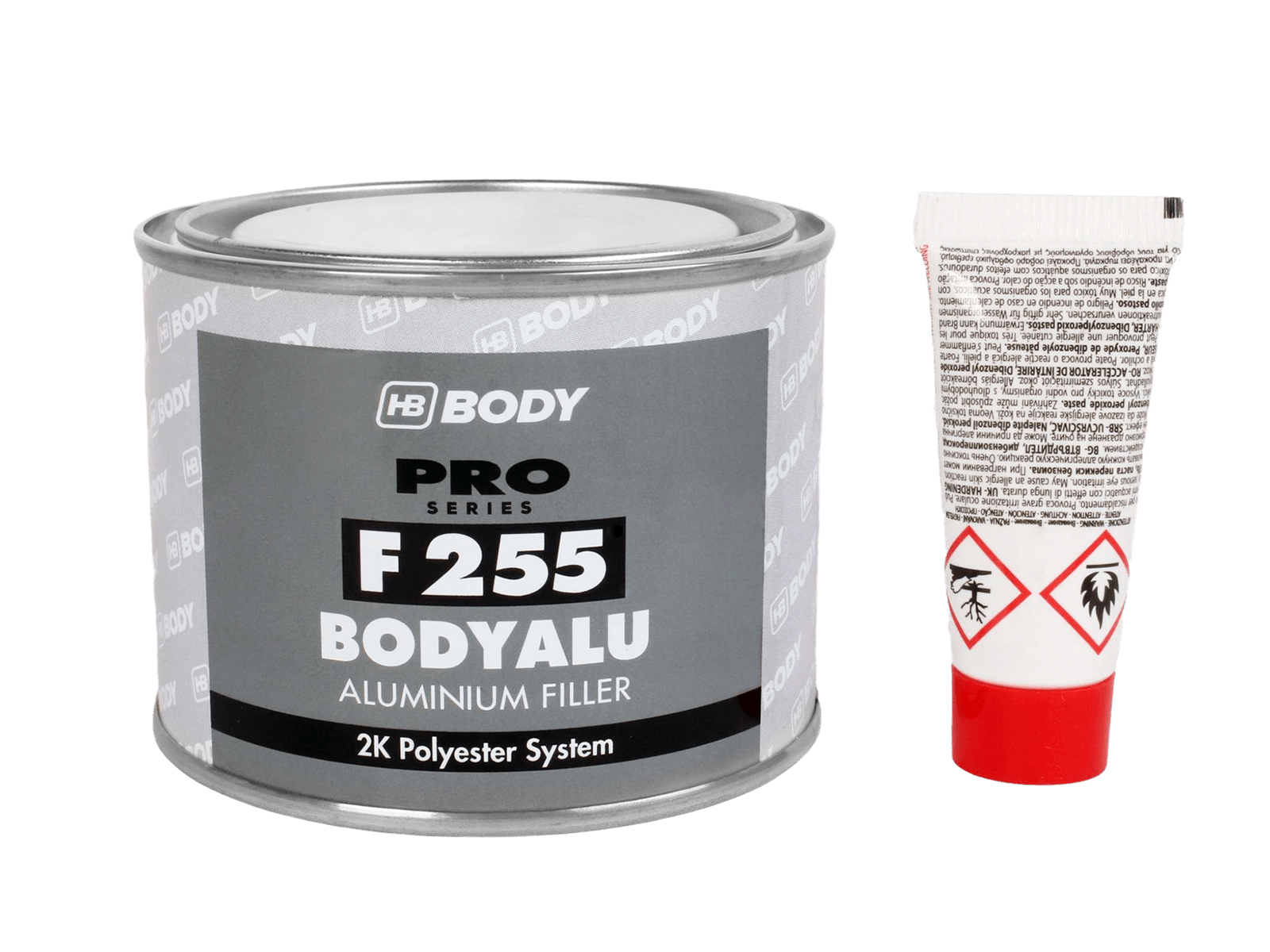 Шпатлевка BODY ALU с алюминиевым наполнителем 0.25кг фотография №1