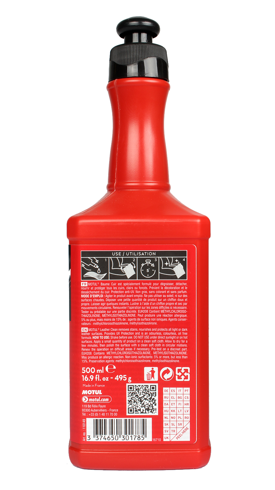 Очиститель MOTUL кожи 0.5л фотография №2