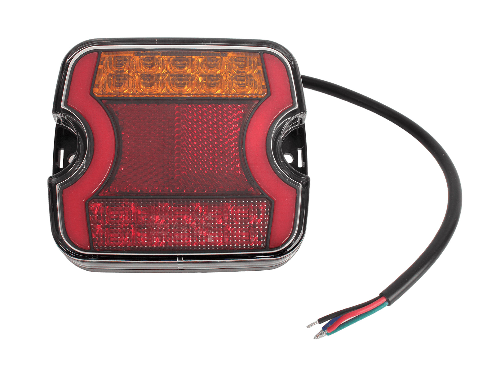 Фонарь задний универсальный светодиодный 12/24V c указателем поворота левый MEGAPOWER фотография №1