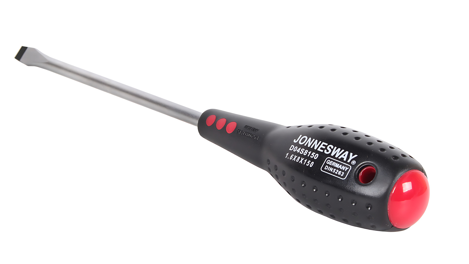 Отвертка JONNESWAY full star шлицевая SL8х150 мм фотография №3