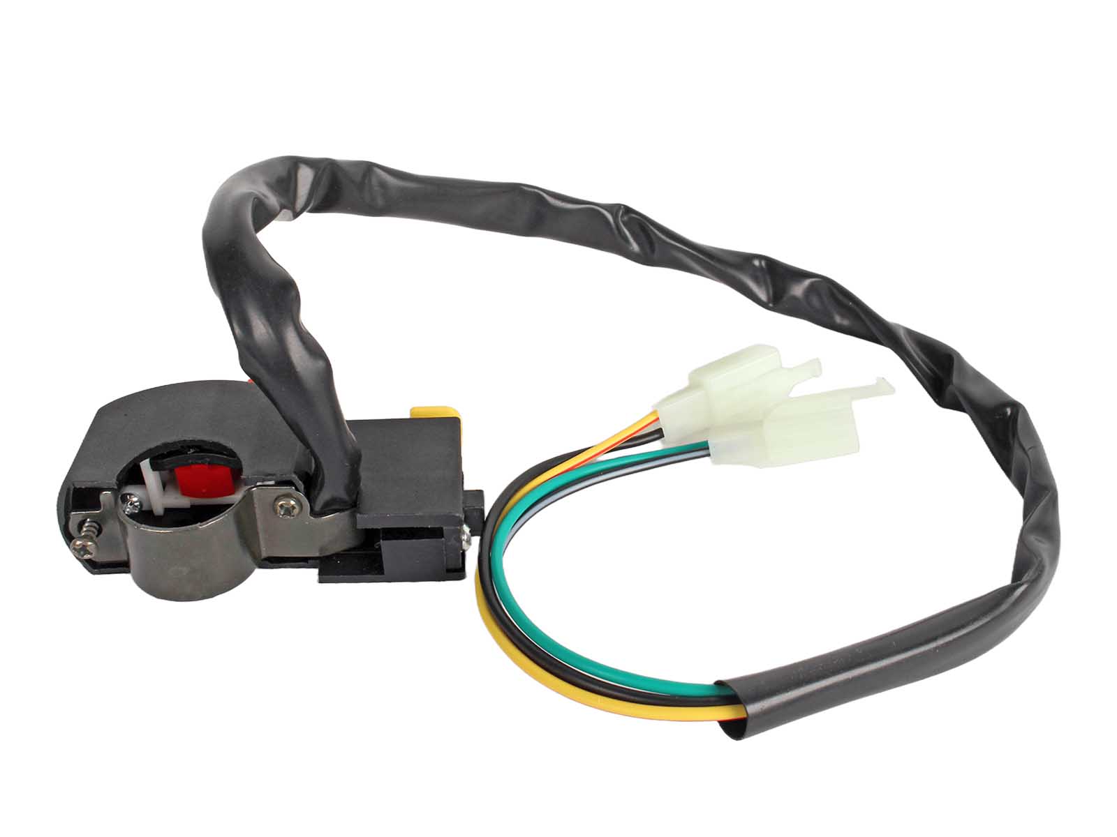 Переключатель руля питбайк кнопка стоп двигатель и стартер (правый) фотография №2