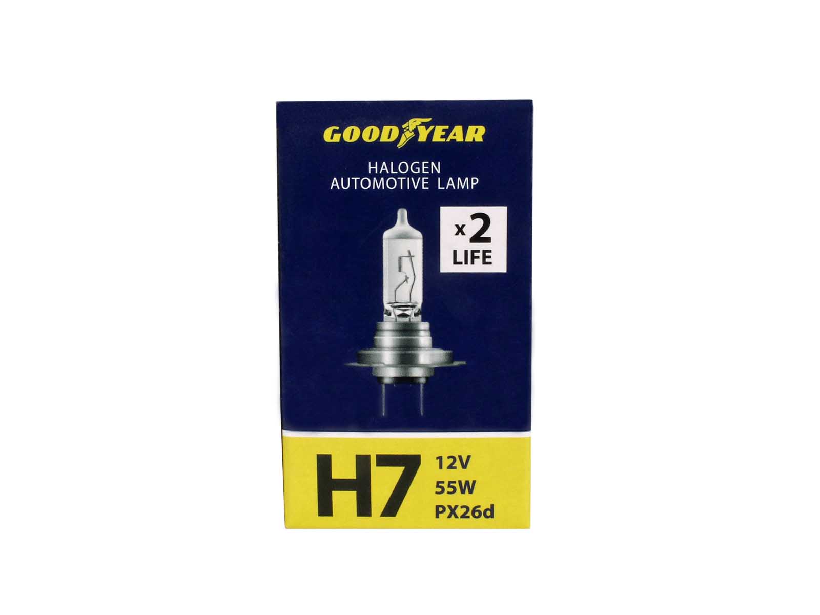 Лампа 12V 55W Н7 Long Life Goodyear шт. GY017122 фотография №4