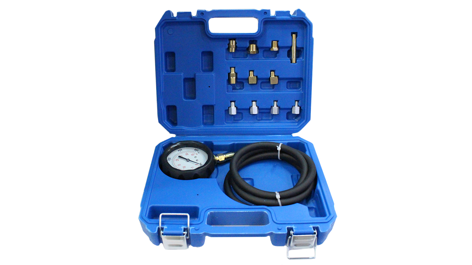 Тестер давления масла ROCKFORCE в наборе с резьбовыми адаптерами 12 предметов фотография №1
