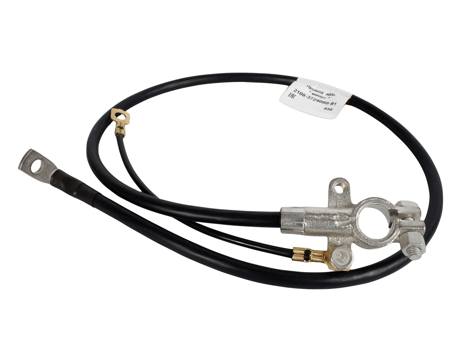 Провод АКБ - ВАЗ-2108,213 CARGEN литая клемма L=820мм 2108-3724080-91 фотография №2
