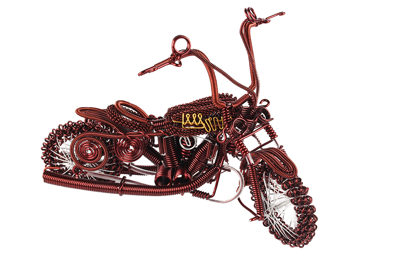 Сувенир Мотоцикл ТИП-1 плетеный фотография №1