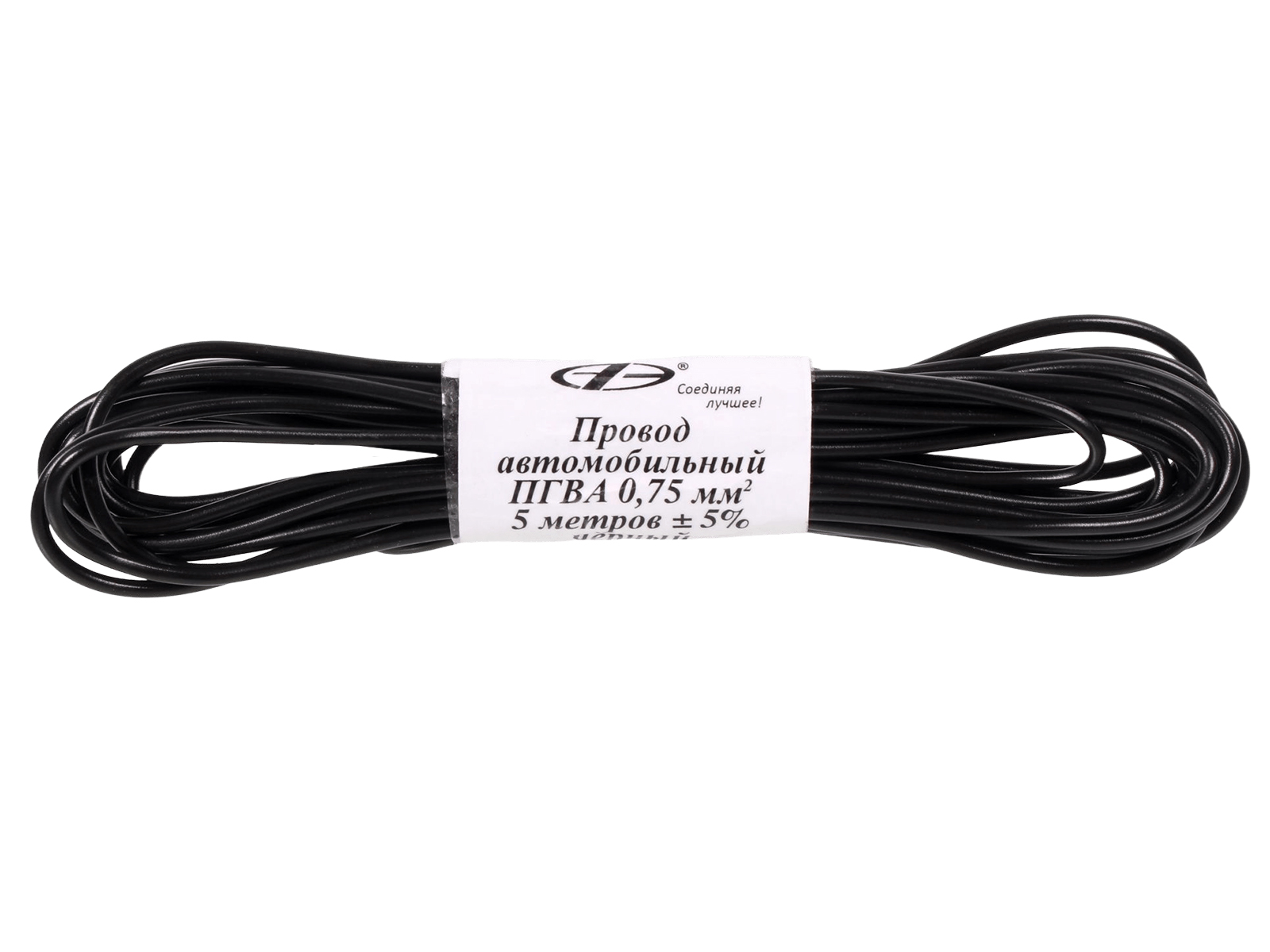 Провод автомобильный монтажный ПГВА 5м S- 0.75мм черный фотография №2