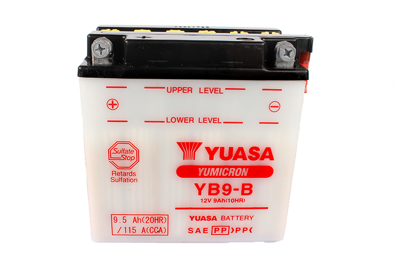 Мотоаккумулятор YUASA YB9-B с электролитом фотография №3