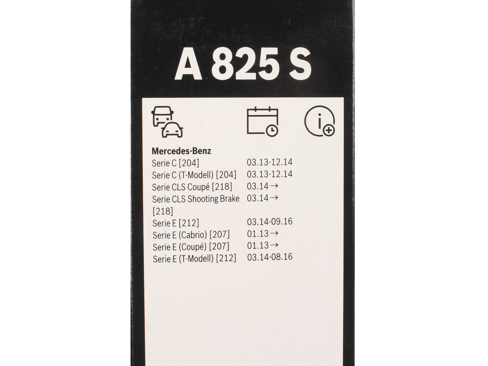 Щетка стеклоочистителя BOSCH 3397009825 A825S комплект фотография №5