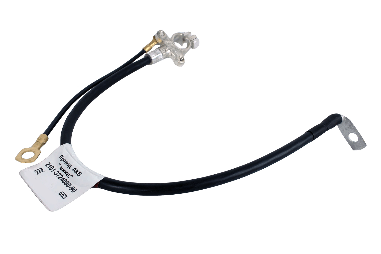 Провод АКБ - ВАЗ-2101-07 CARGEN литая клемма L-410мм 2101-3724080-90 фотография №2