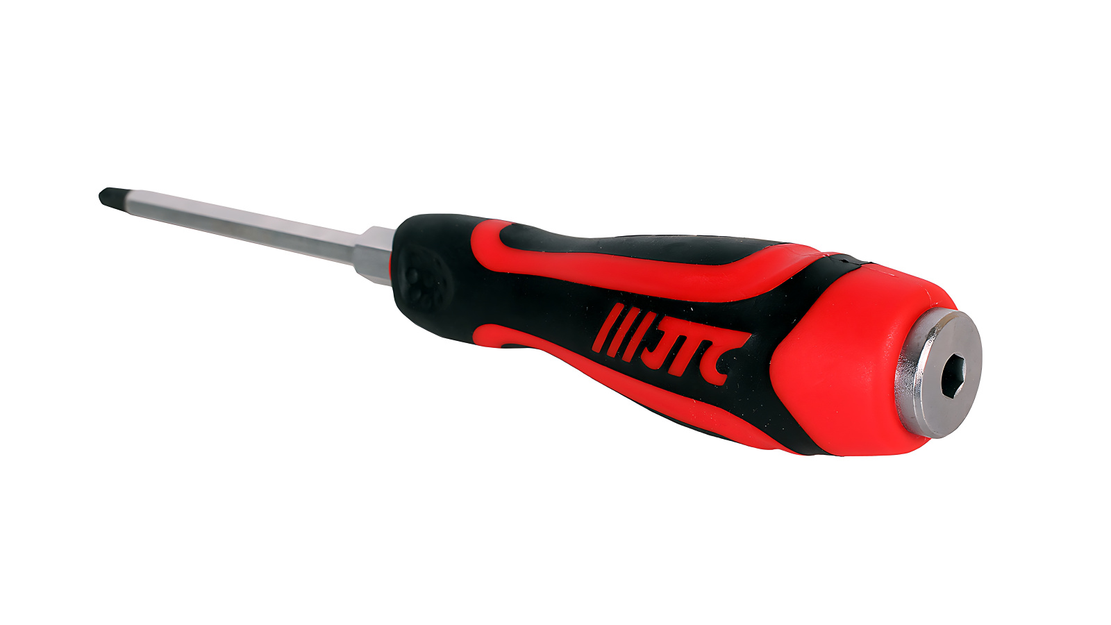 Отвертка JTC крестовая Ph2х100 мм усиленная (сквозной стержень) фотография №3