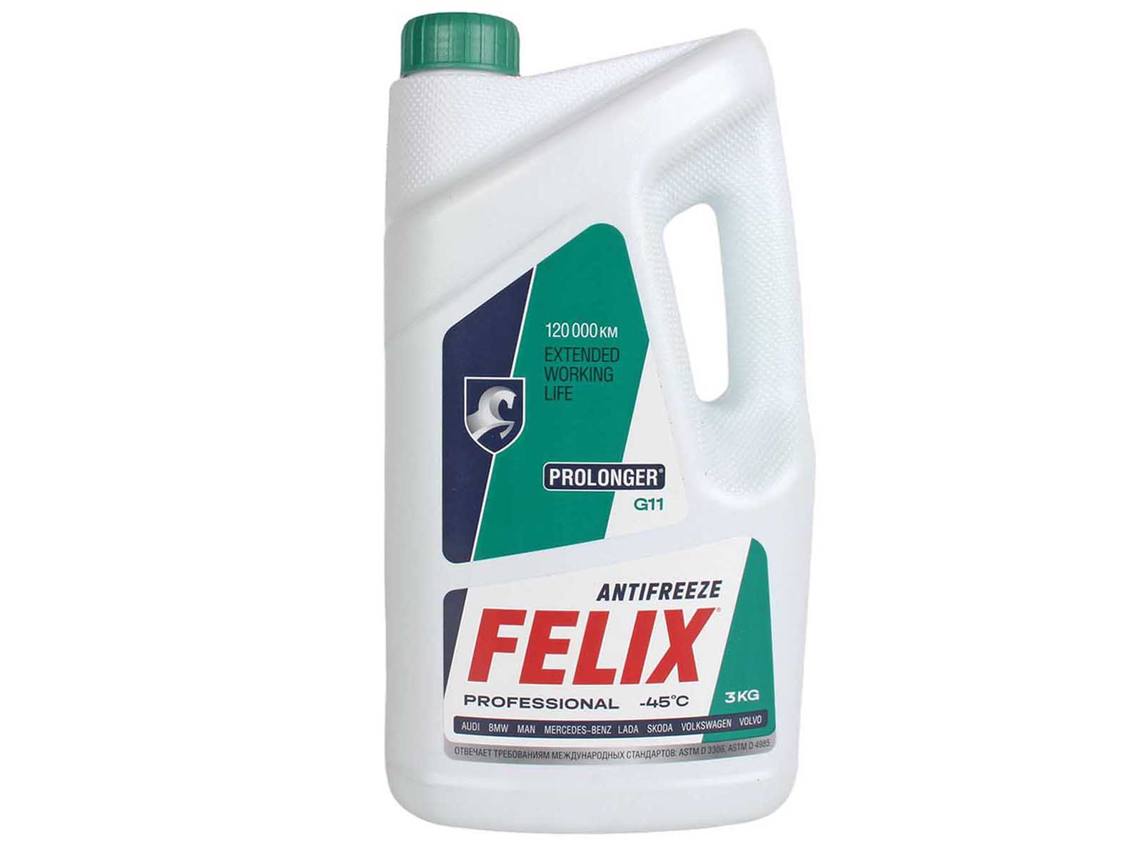 Антифриз FELIX PROLONGER 3кг фотография №1