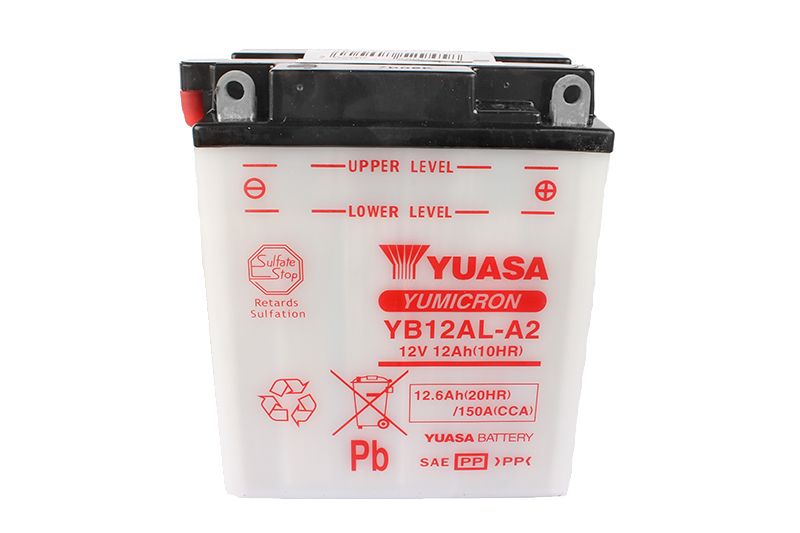 Мотоаккумулятор YUASA YB12AL-A2 с электролитом фотография №3