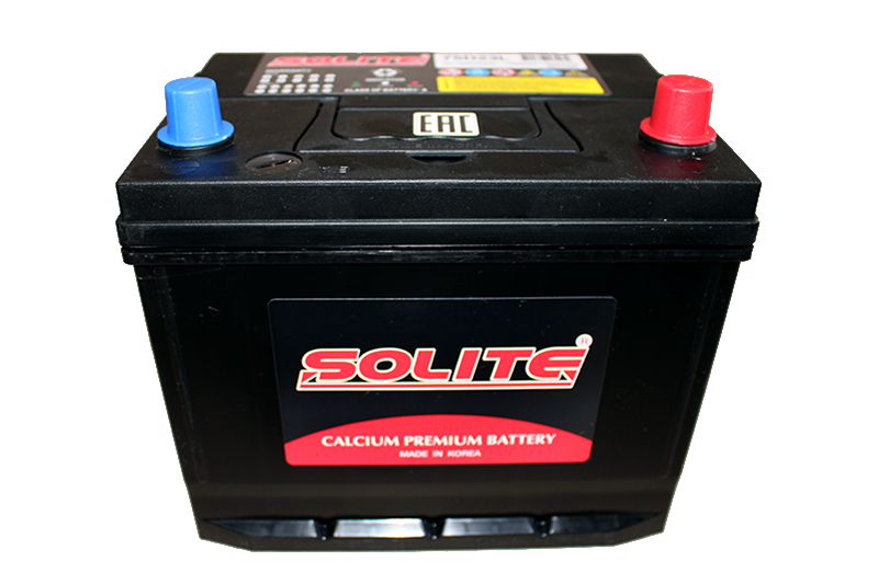 Аккумуляторная батарея SOLITE 75D23L B/H 6СТ65 обратная фотография №1