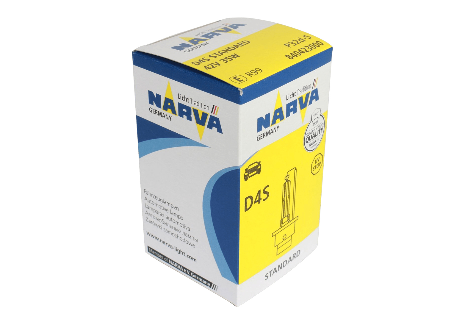 Лампа ксеноновая 42Vx35W D4S 4300K NARVA 1 штука фотография №3