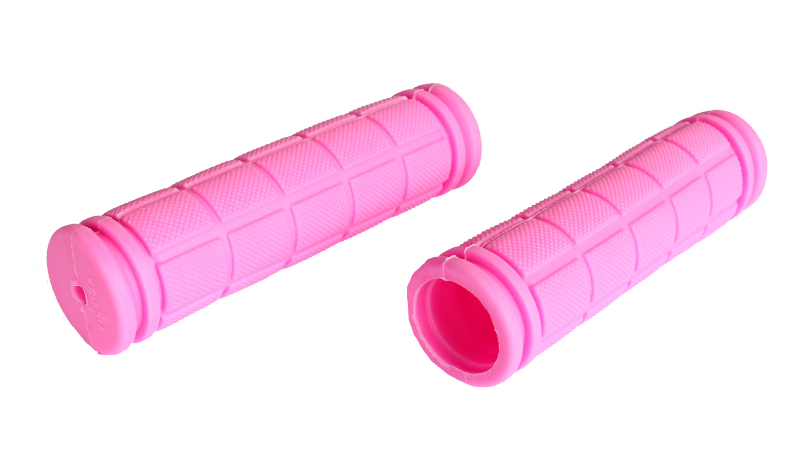 Ручка резиновая руля Dead fly пара 120х22,2 розовая фотография №2