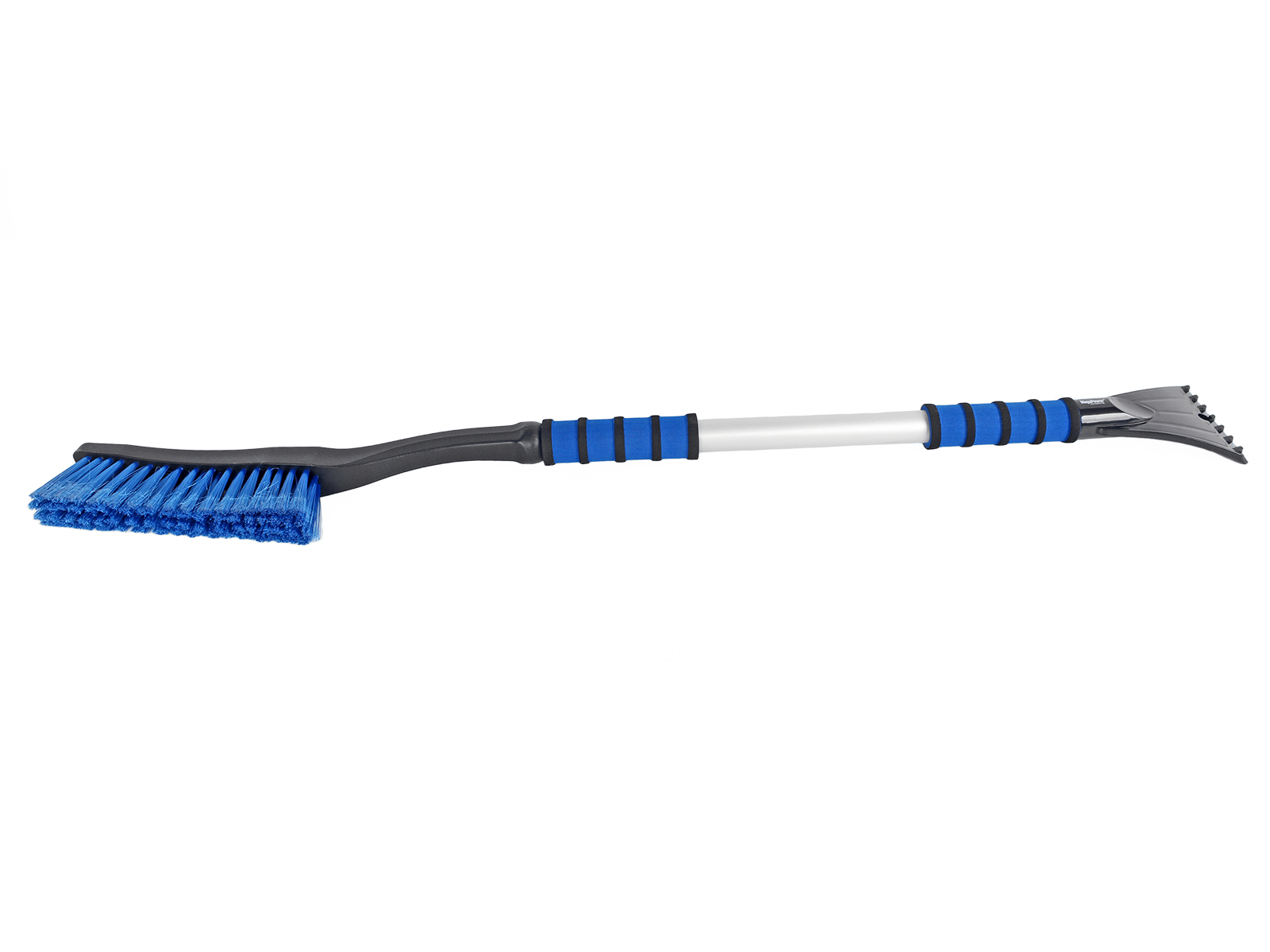 Щетка MegaPower BLUE для снега со скребком и мягкой ручкой 88см фотография №2