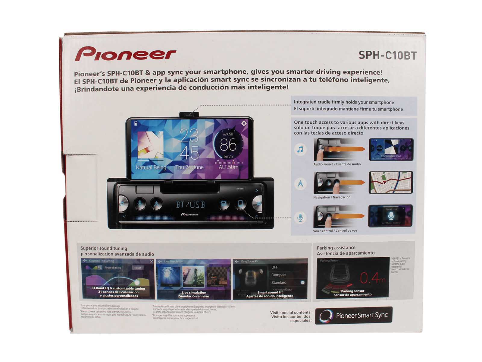 MP3-рессивер автомобильный PIONEER SPH-C10BT фотография №7