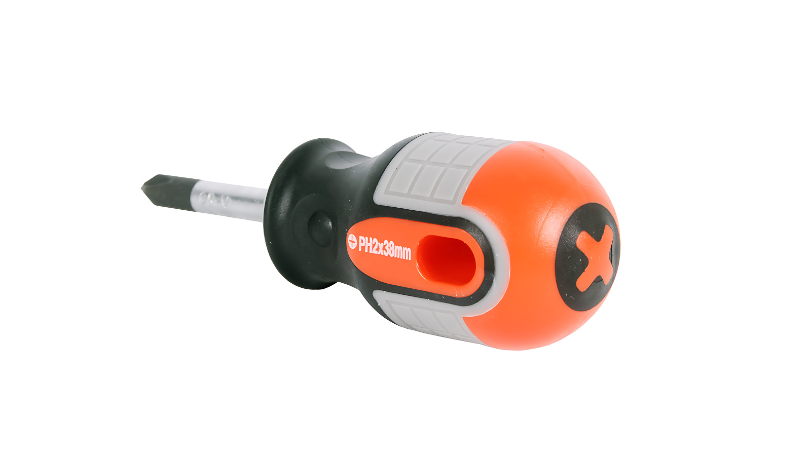 Отвертка OMBRA round grip крестовая Ph2х38 мм фотография №3