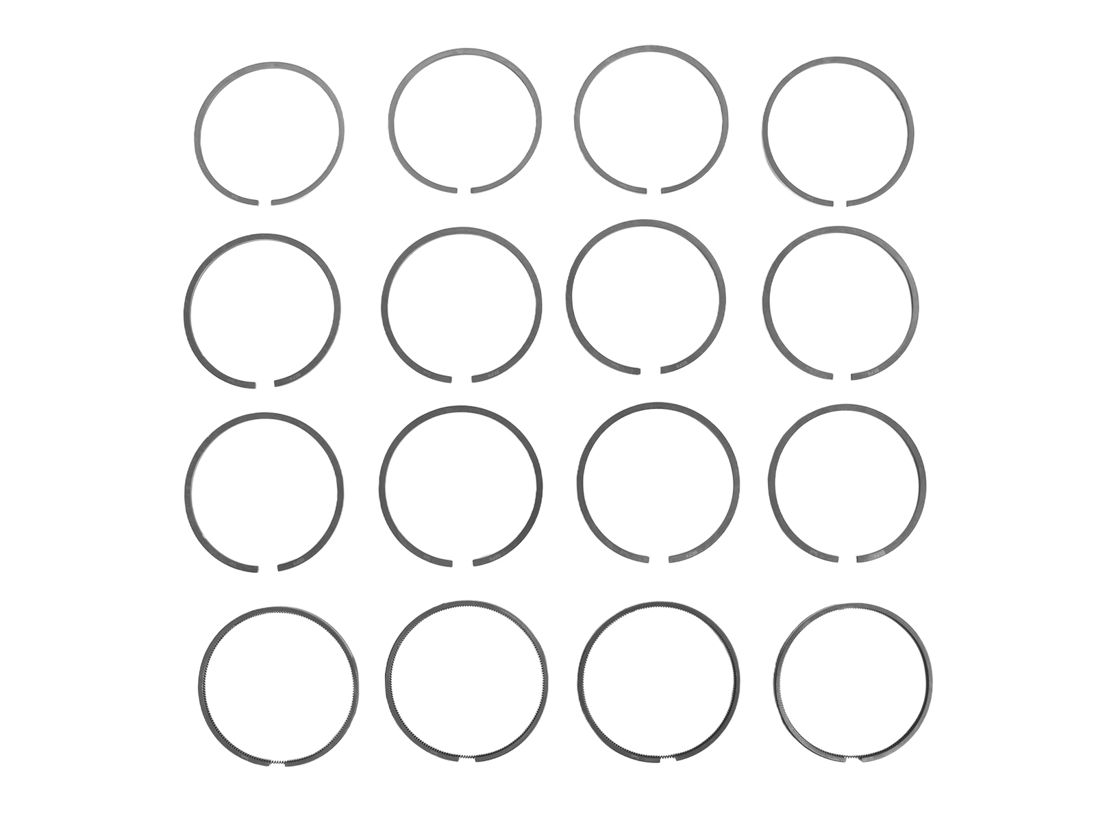 Кольца поршневые Д-240, 242, 244, Д-65 d-110мм 4 штуки комплект СТАПРИ фотография №1