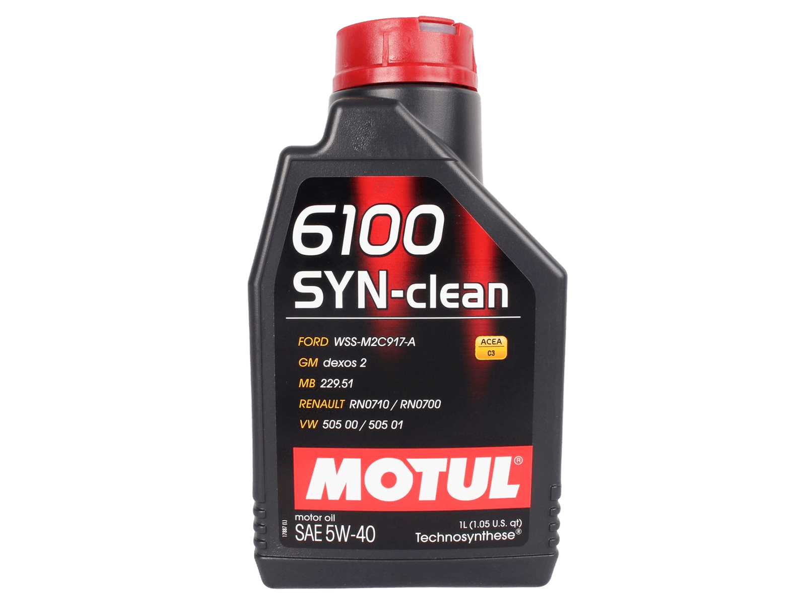 Масло моторное MOTUL 6100 SYN-CLEAN 5W40 1л C3 фотография №1