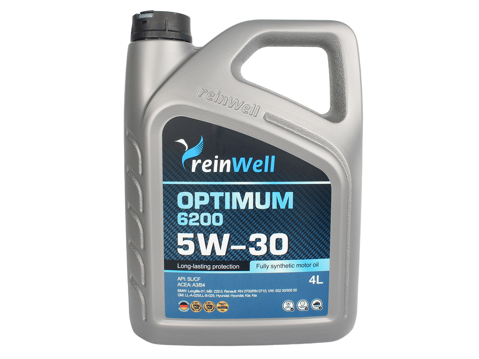 Масло моторное REINWELL OPTIMUM 6200 5W30 4л фотография №1