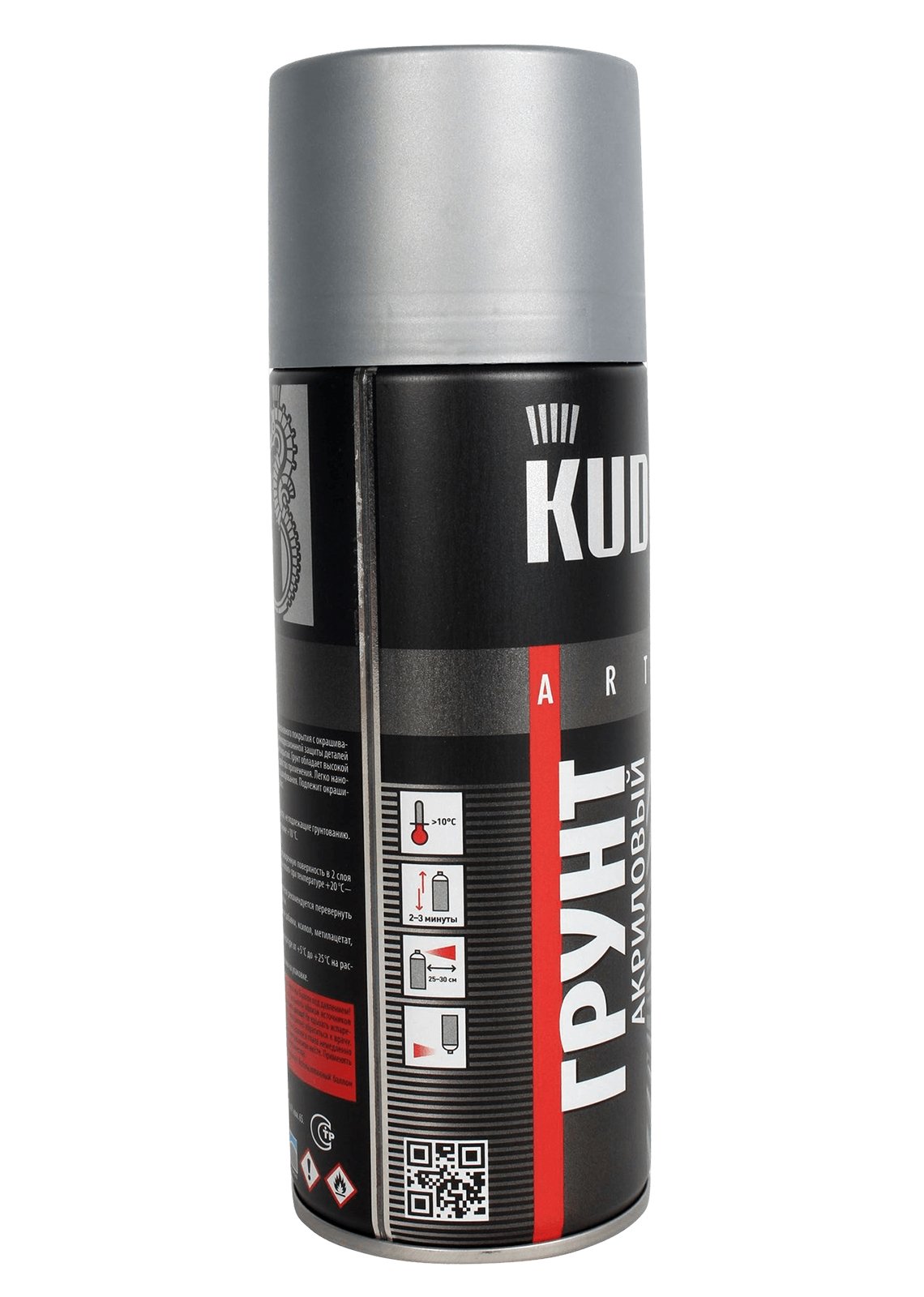 Грунт акриловый серый 520мл KUDO фотография №4