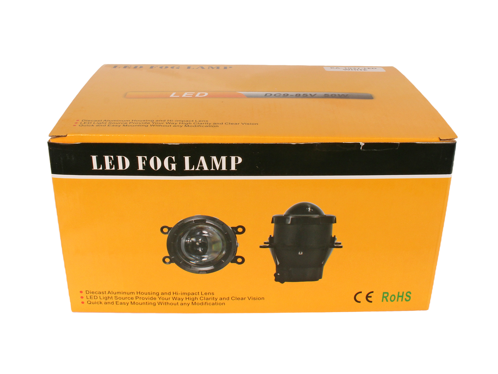 Фары противотуманные ПТФ светодиодные линзы (модуль) KA-1037 60W комплект фотография №1