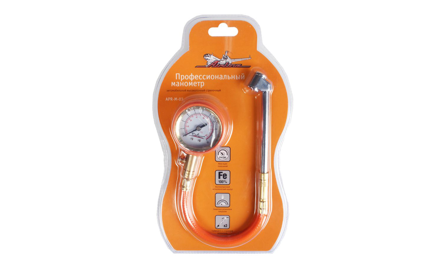 Манометр стрелочный 10 Атм AIRLINE APR-M-03 фотография №1