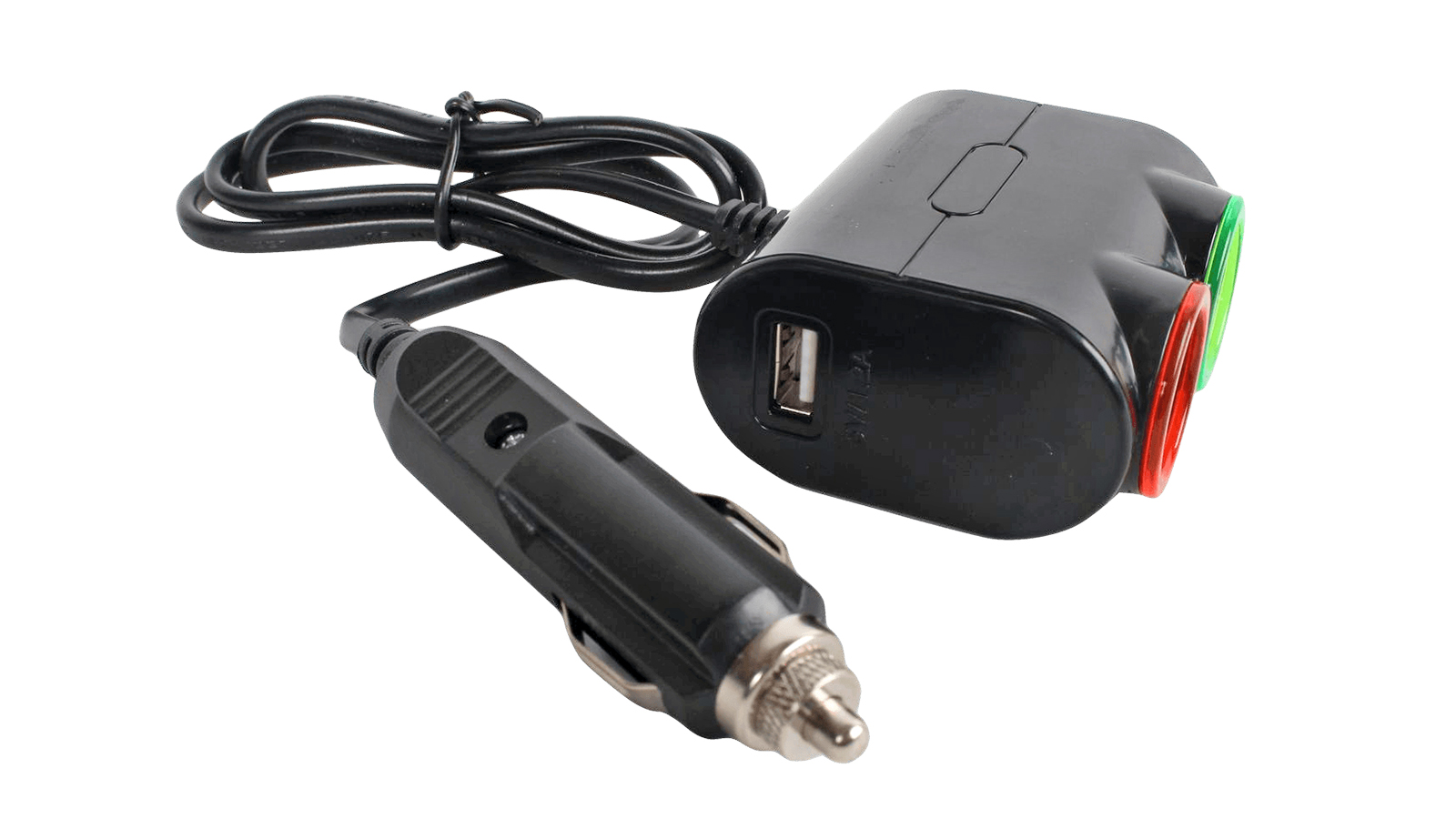 Разветвитель 2 гезда, 1 USB, черный Olesson 1631 фотография №2