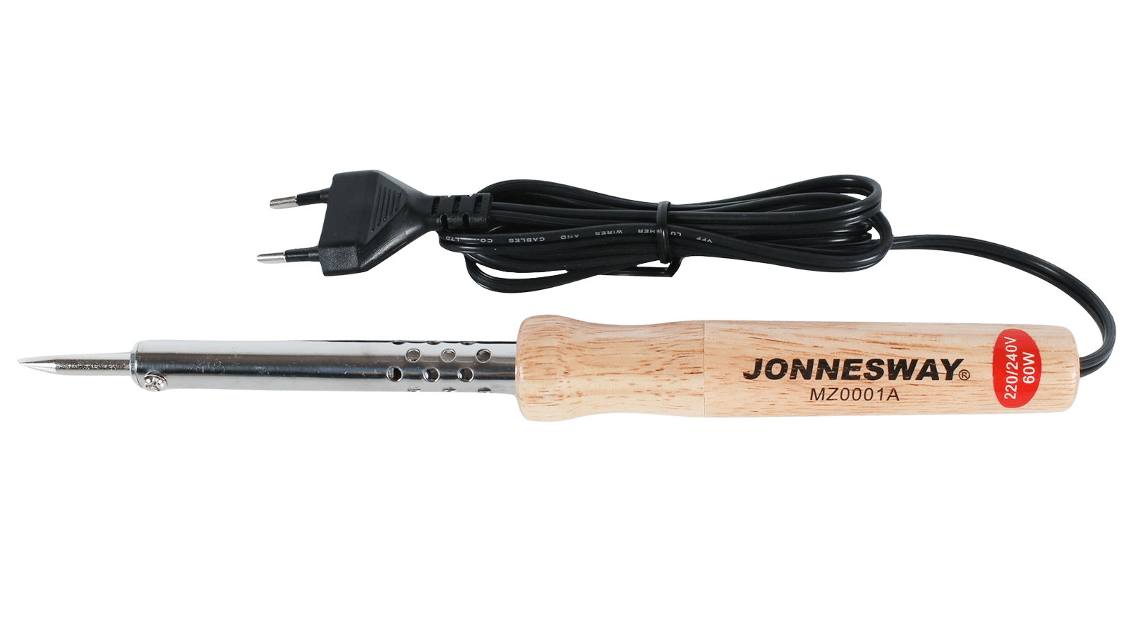 Паяльник электрический с деревянной рукояткой 6 мм, 60W, 220V-240V, T-400 C MZ0001A фотография №1