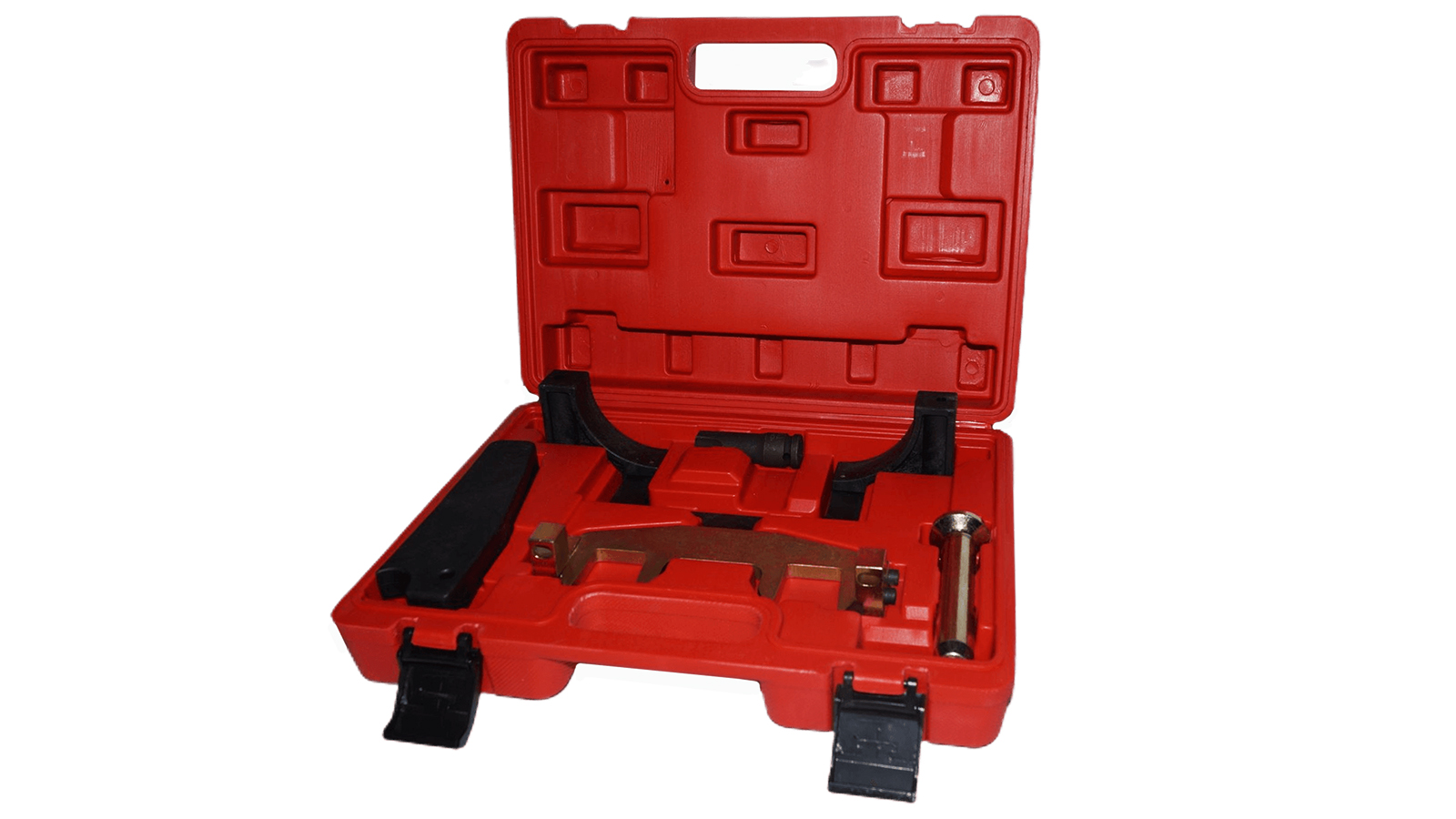 Набор фиксаторов ЭВРИКА для обслуживания двигателей Mercedes-Benz 5 предметов в кейсе фотография №1