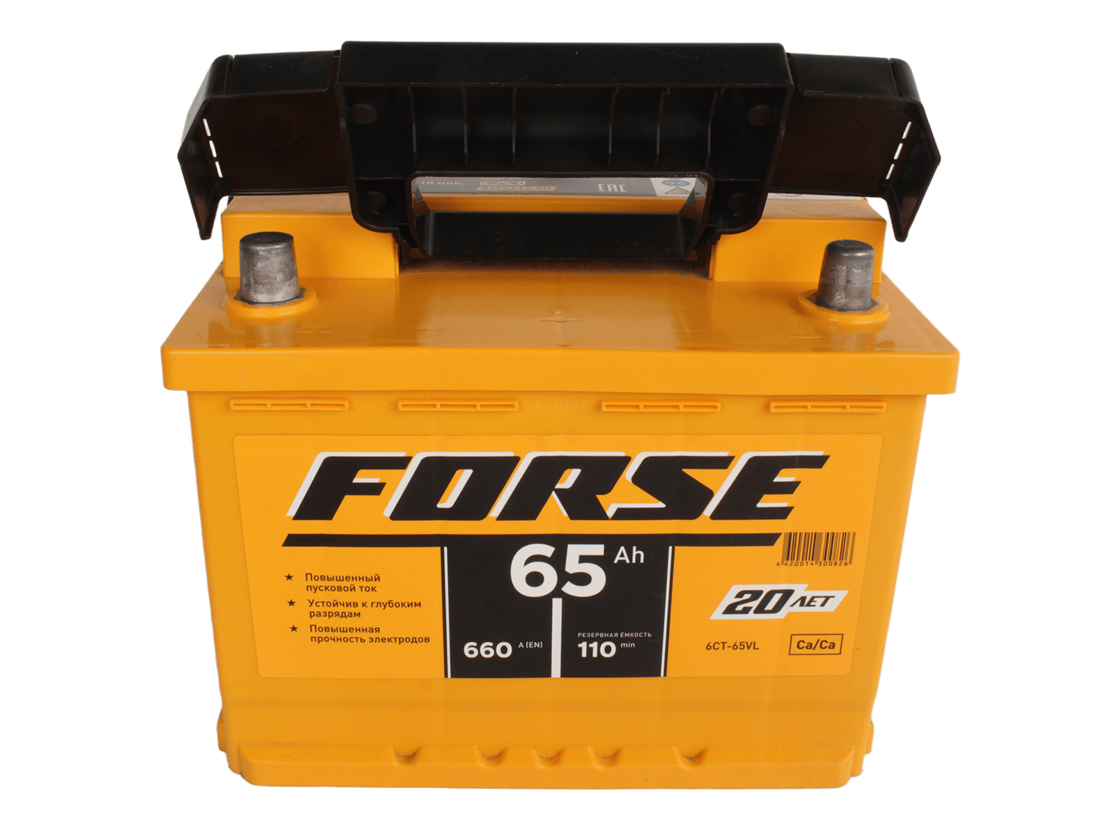 Аккумуляторная батарея FORSE 6СТ65 6СТ65 1000 фотография №2