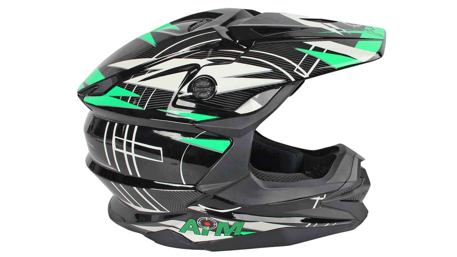 Шлем AiM JK803S Green/Black, XXXL фотография №1