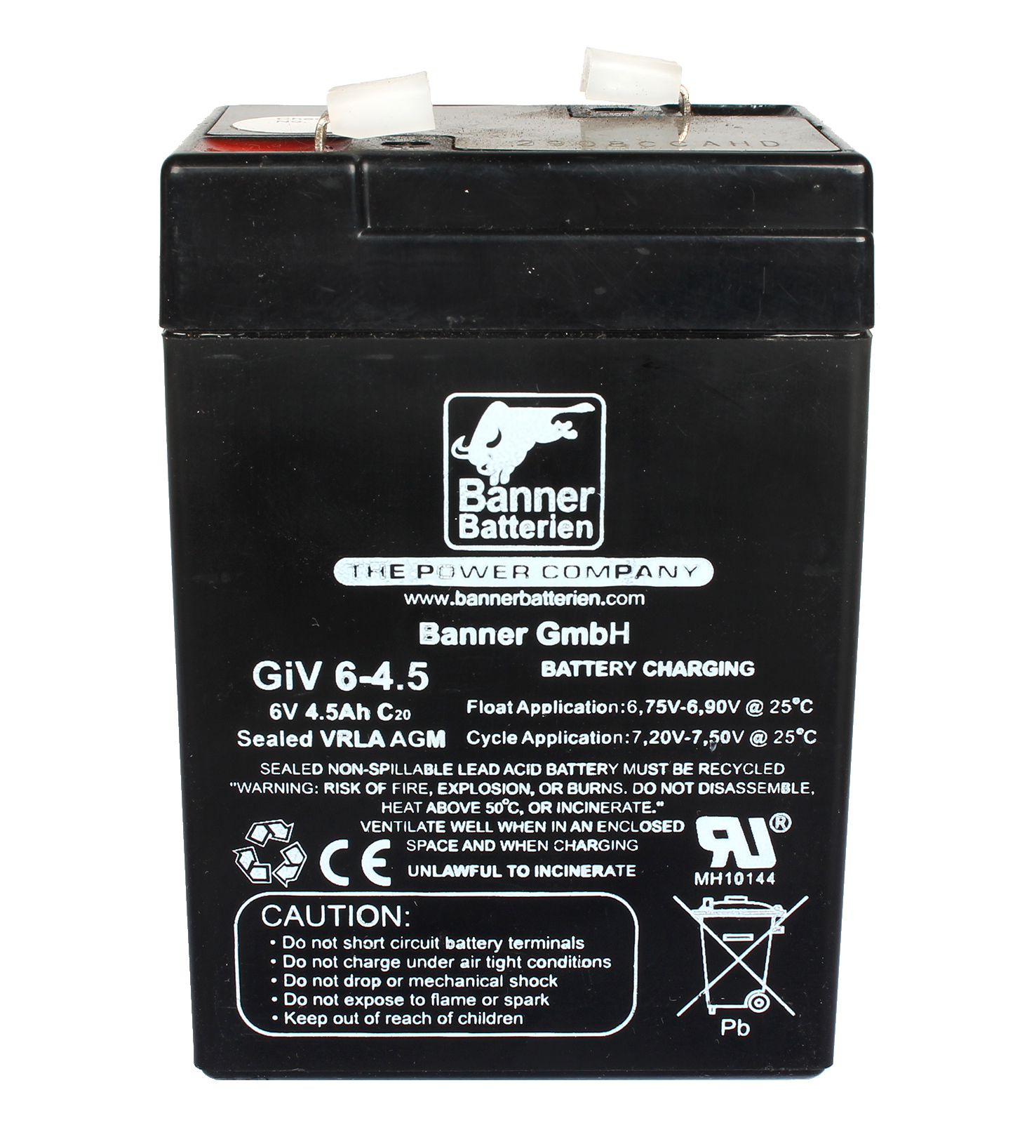 Аккумуляторная батарея BANNER GiV 06- 4.5 Австрия 70x47x106 фотография №1