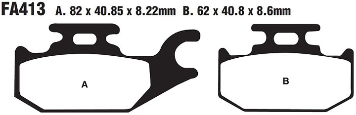 Колодки тормозные Suzuki FA413 передние фотография №1