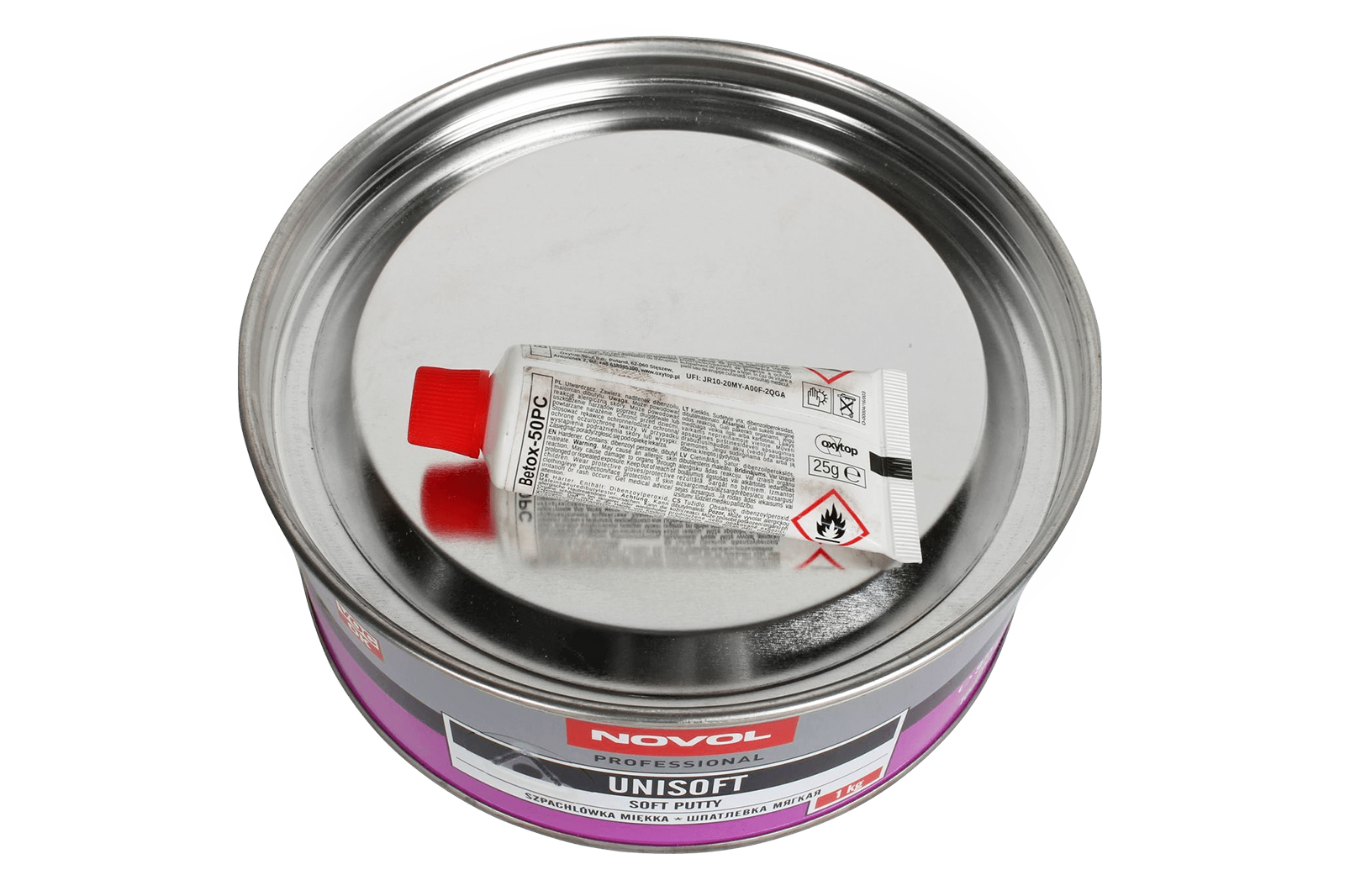 Шпатлевка мягкая UNISOFT 1кг NOVOL фотография №2