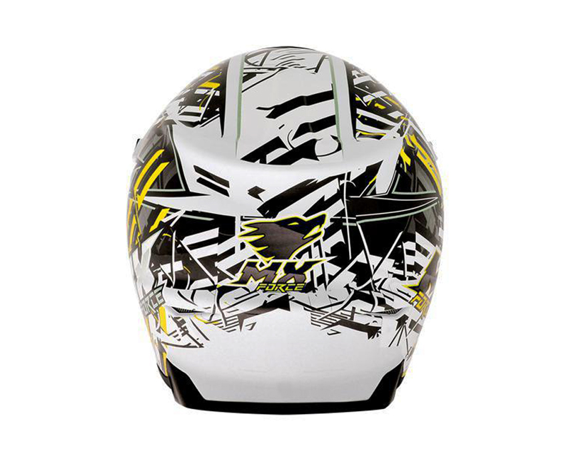 Шлем MX FORCE RACE SHIVER белый/желтый M фотография №2