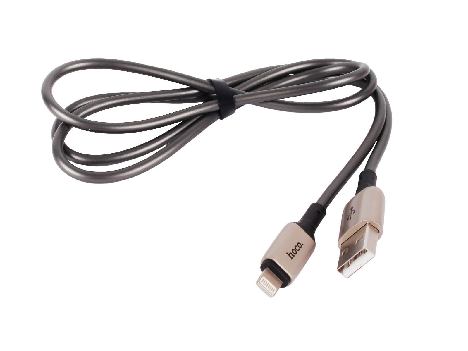 Кабель USB HOCO X66 USB-Lightning 1м серый фотография №1