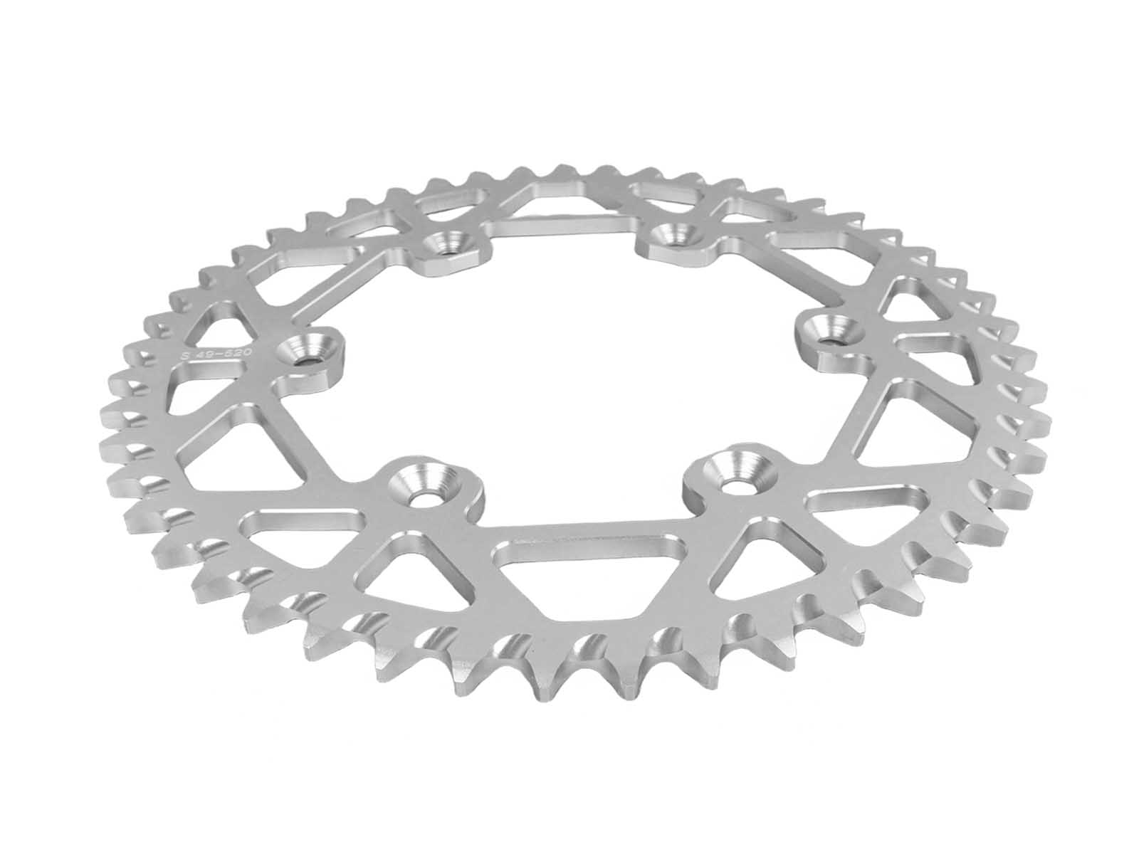 Звезда ведомая алюминевая Suzuki RM125/250 83-14 520-49 Silver фотография №2
