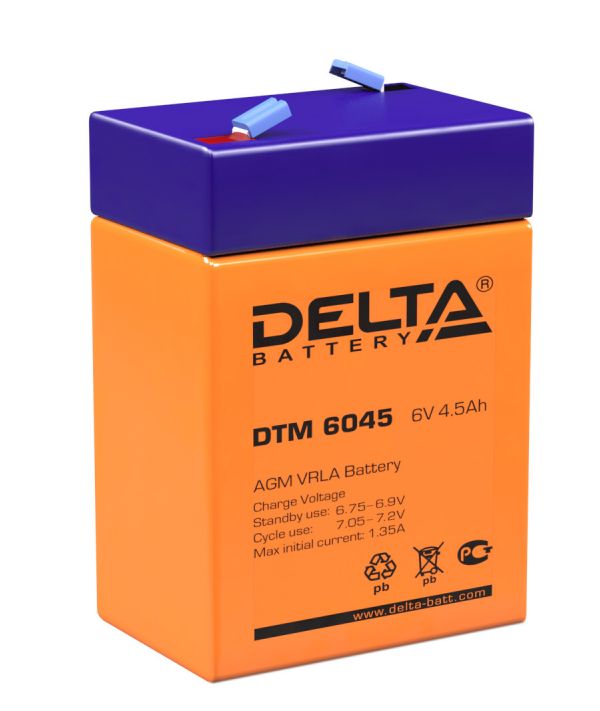 Аккумуляторная батарея DELTA DTM 6045 3СТ4.5 фотография №1