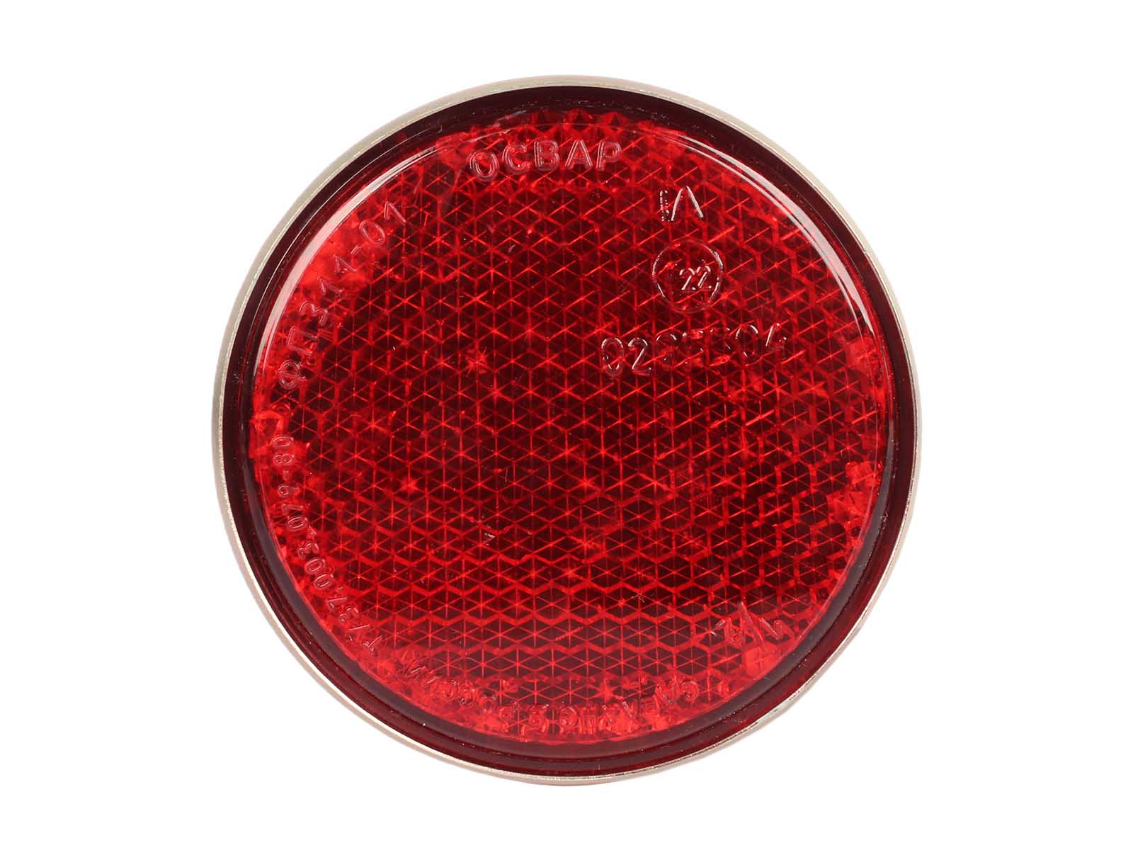 Катафот круглый красный ОСВАР ФП311-01 фотография №1